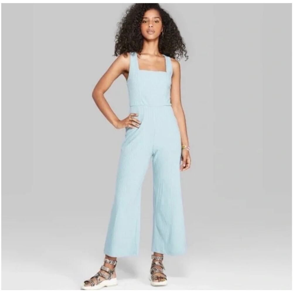 NWOT Blue Wild Fable Sleeveless Jumpsuit Size XS